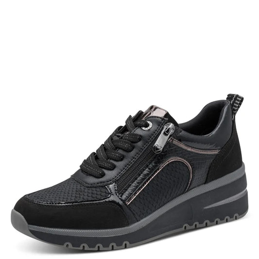 Wedge Sneakers - Black Combo
