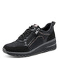 Wedge Sneakers - Black Combo