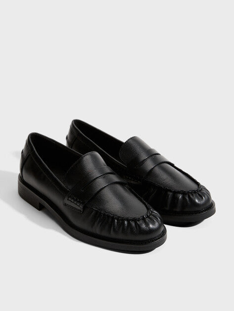 Loafers - Black Nappa Leður