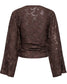 Nadia Ruching Top - Coffee Bean