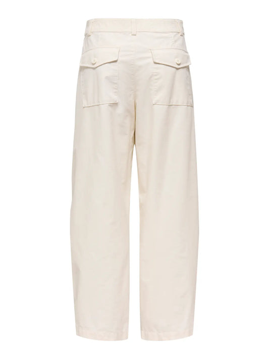 Clair Barrel Pants - tofu