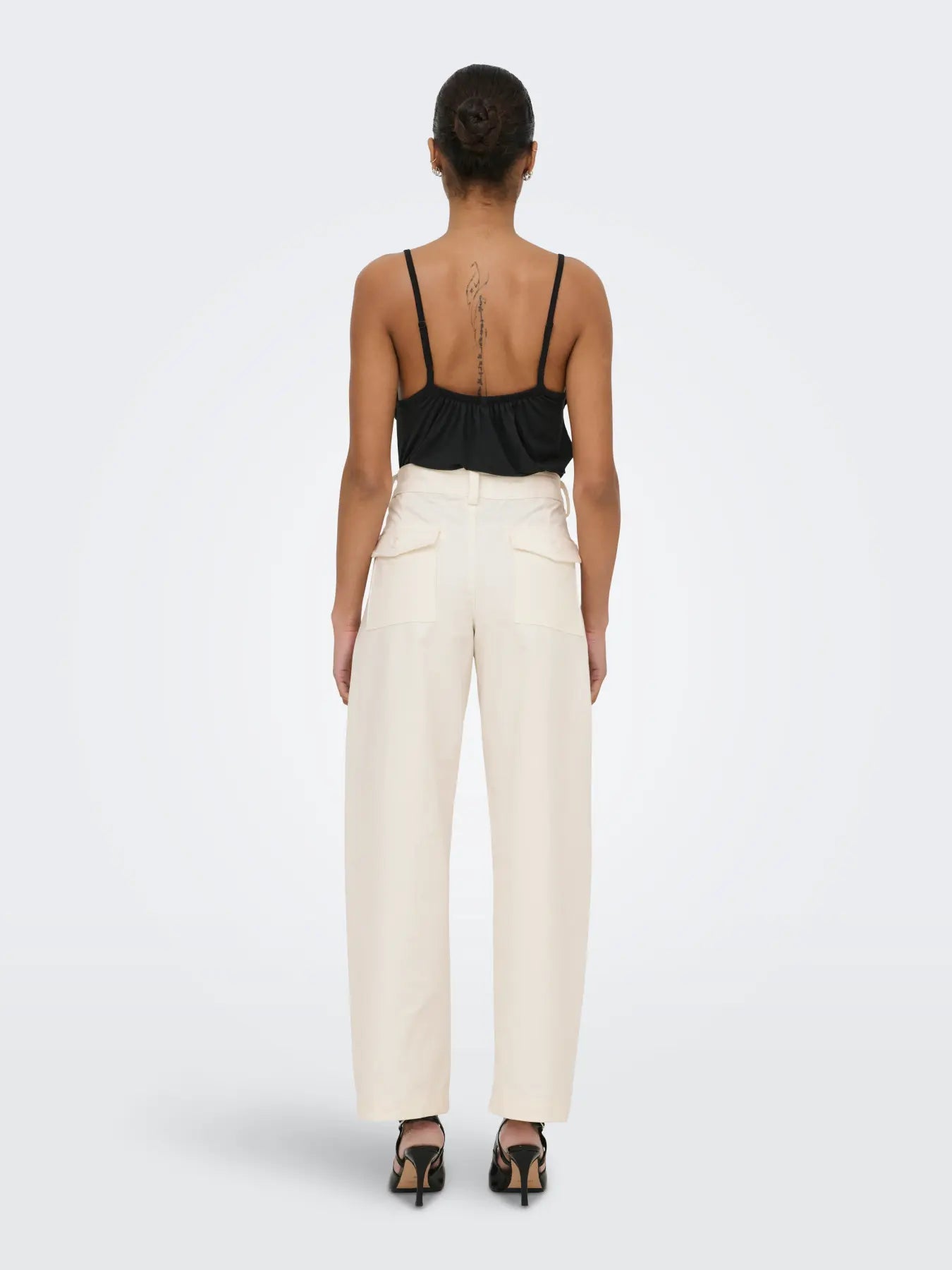 Clair Barrel Pants - tofu