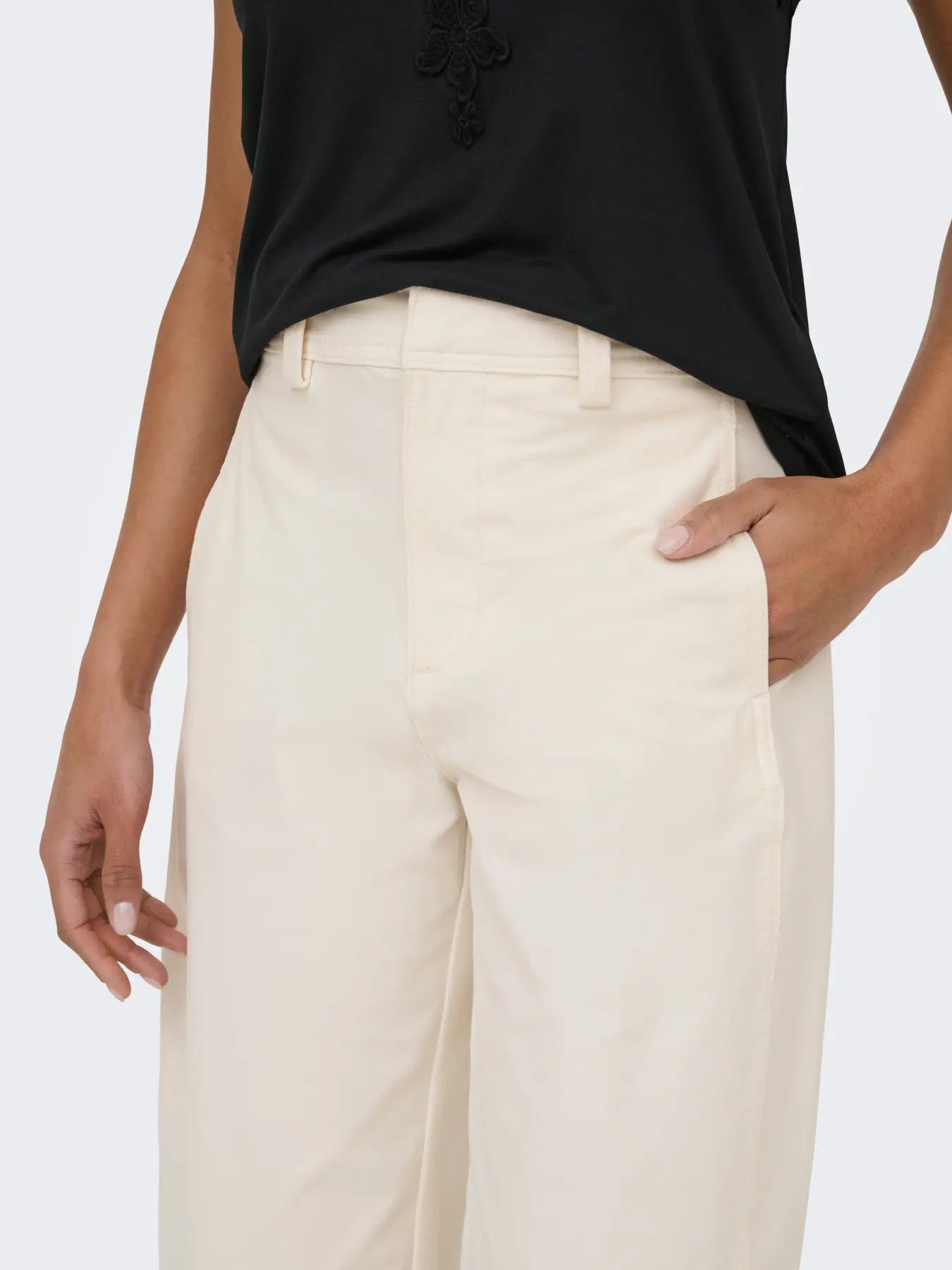 Clair Barrel Pants - tofu