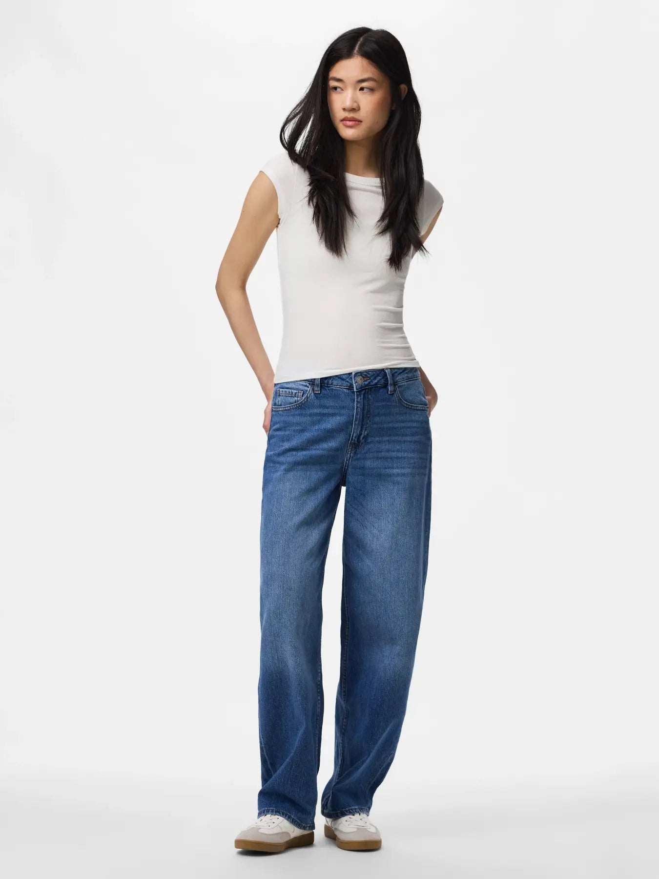 Grace Barrel Buksur - Medium Blue