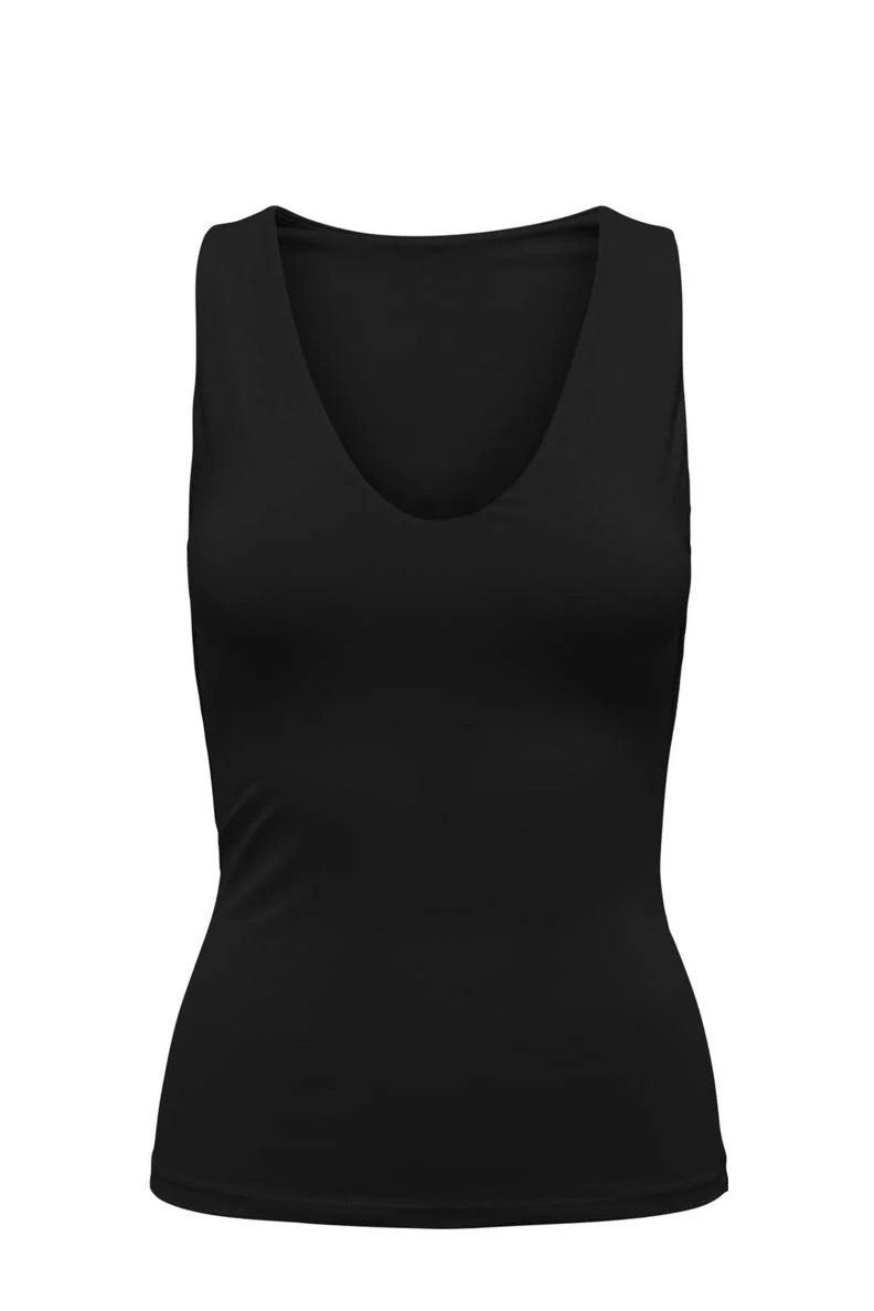 Ea V-Neck toppur - Black