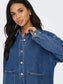 Lara shacket - Medium blue denim
