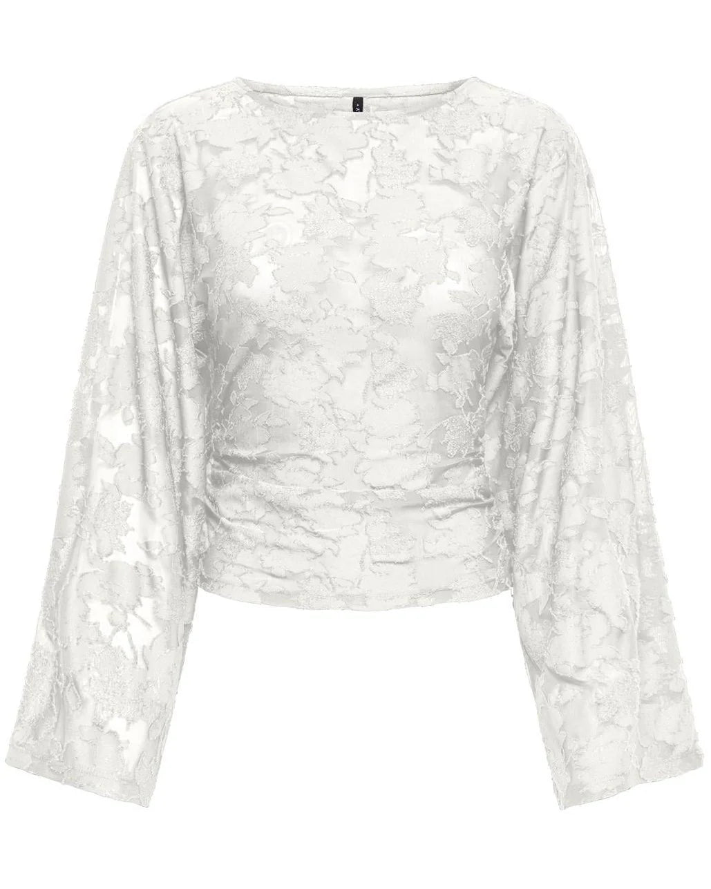 Nadia Ruching Top - Creme