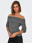 Marie Off Shoulder Troyggja - Medium Grey Melange