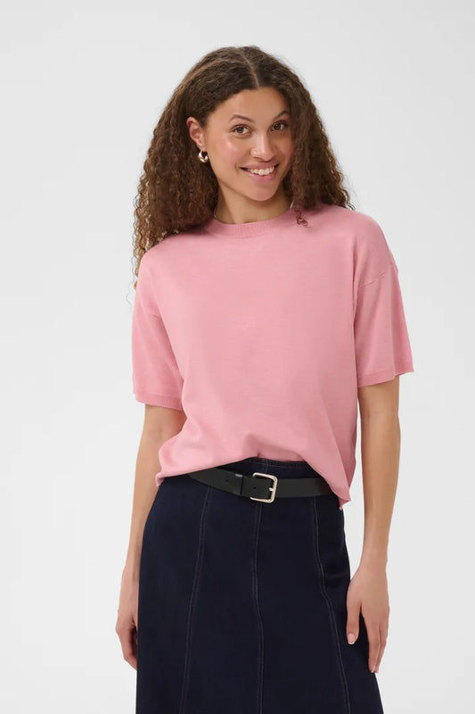 Mila Boxy Pullover - Cameo Pink