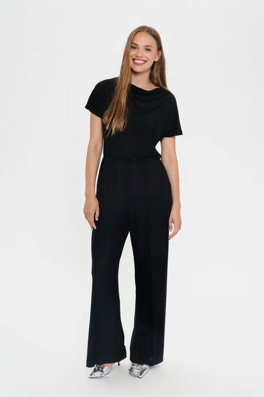 Noria Jumpsuit - Black Glitter
