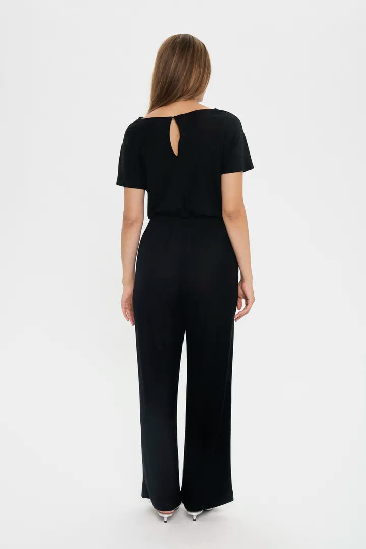 Noria Jumpsuit - Black Glitter