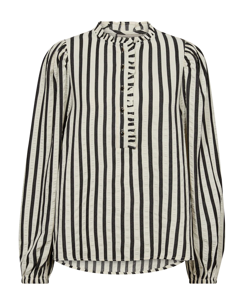 Noto Skjúrtublusa - Black/White Stripe