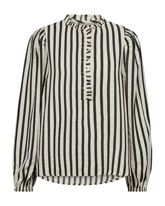 Noto Skjúrtublusa - Black/White Stripe