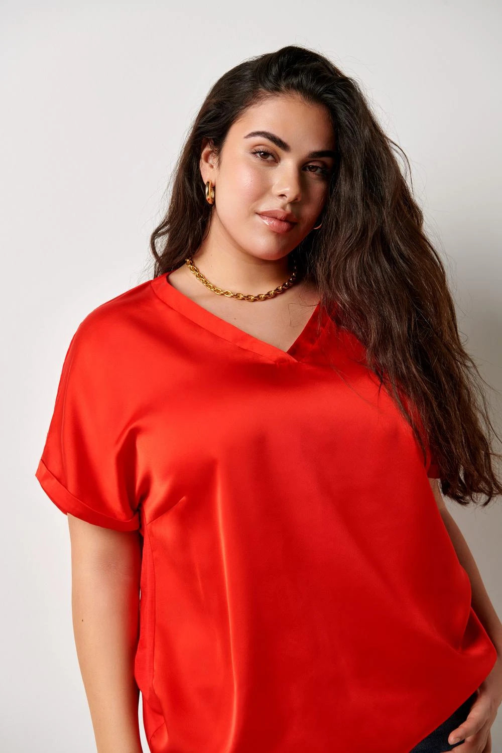 Brynja blusa - Bright Red