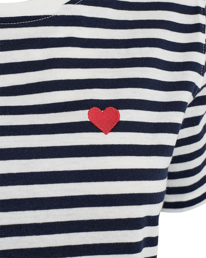 Mian t-shirt - Star off-white w. Navy blazer