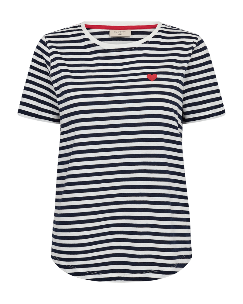 Mian t-shirt - Star off-white w. Navy blazer