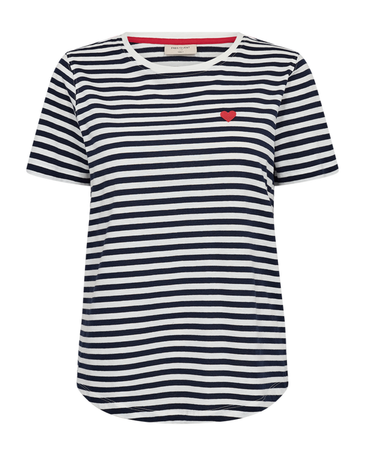 Mian t-shirt - Star off-white w. Navy blazer