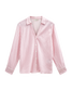 Kimmi shirt - Star off-white w. wild orchid