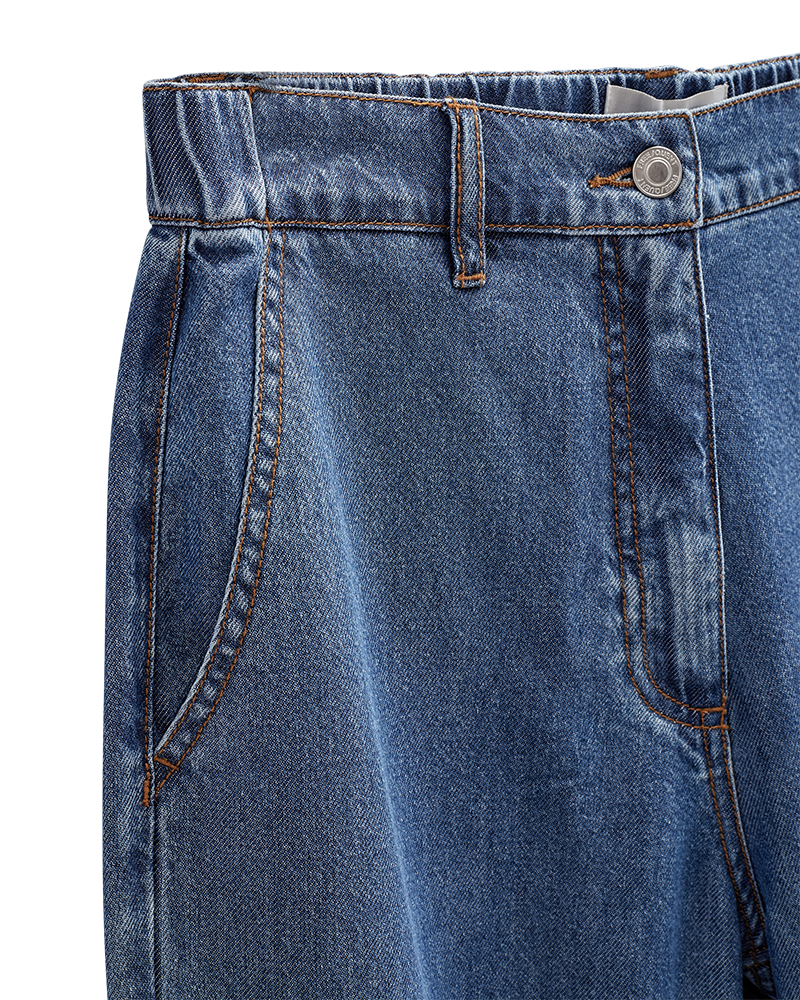 Milo cowboy buksur - Medium blue denim