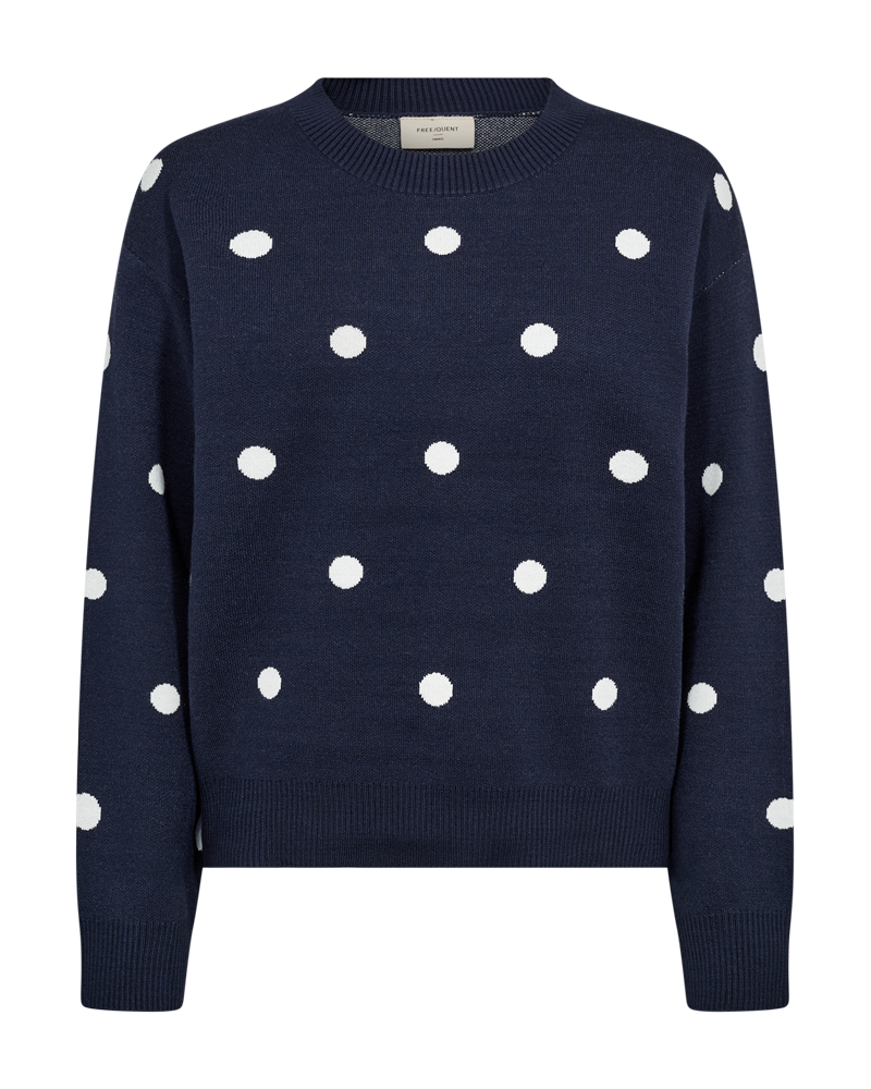 Flow troyggja - Navy blazer w. star off-white