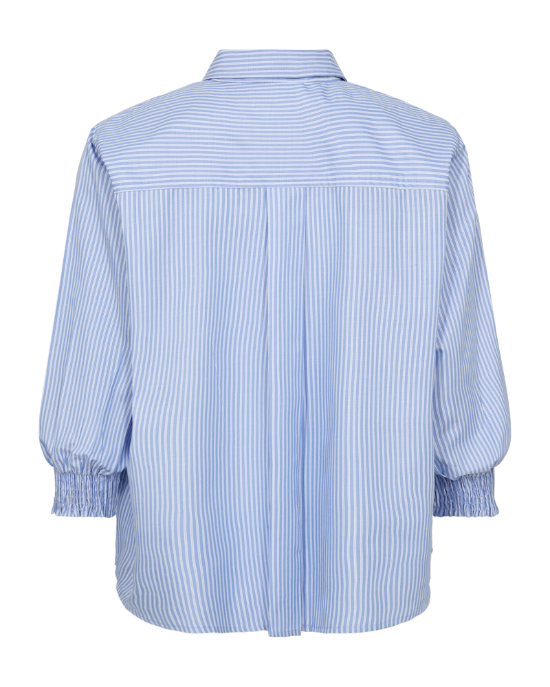 Evalina skjúrta - Vista blue w. star off-white