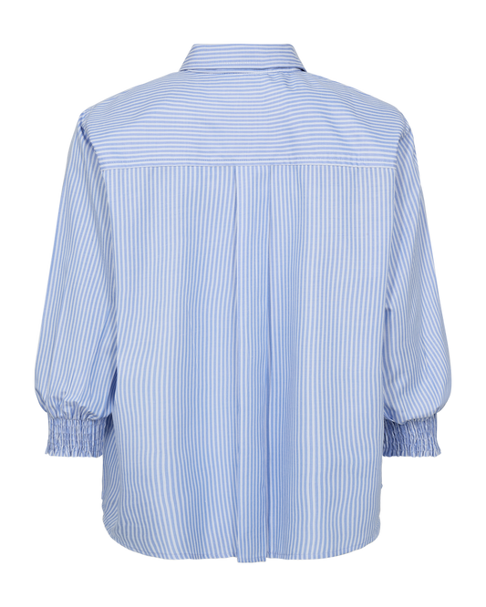 Evalina skjúrta - Vista blue w. star off-white