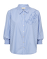 Evalina skjúrta - Vista blue w. star off-white