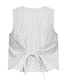 Anya waistcoat - Star off-white w. black