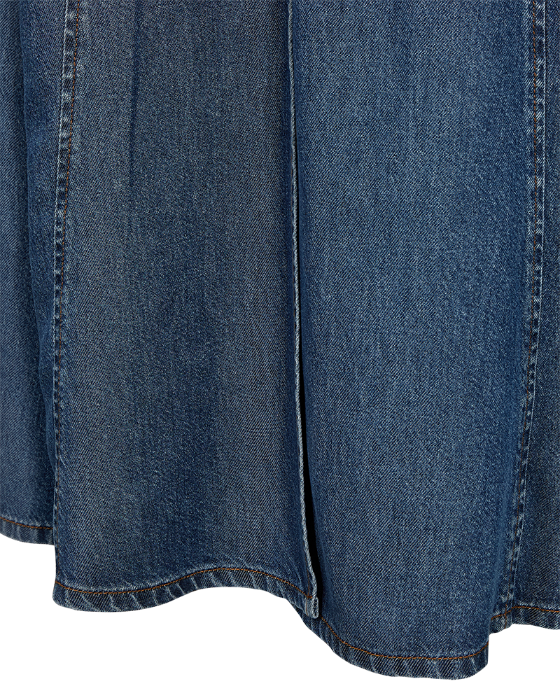 Milo niðurdeilur - Medium blue denim