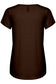 Poppy V-Háls Blusa - Demitasse Brown
