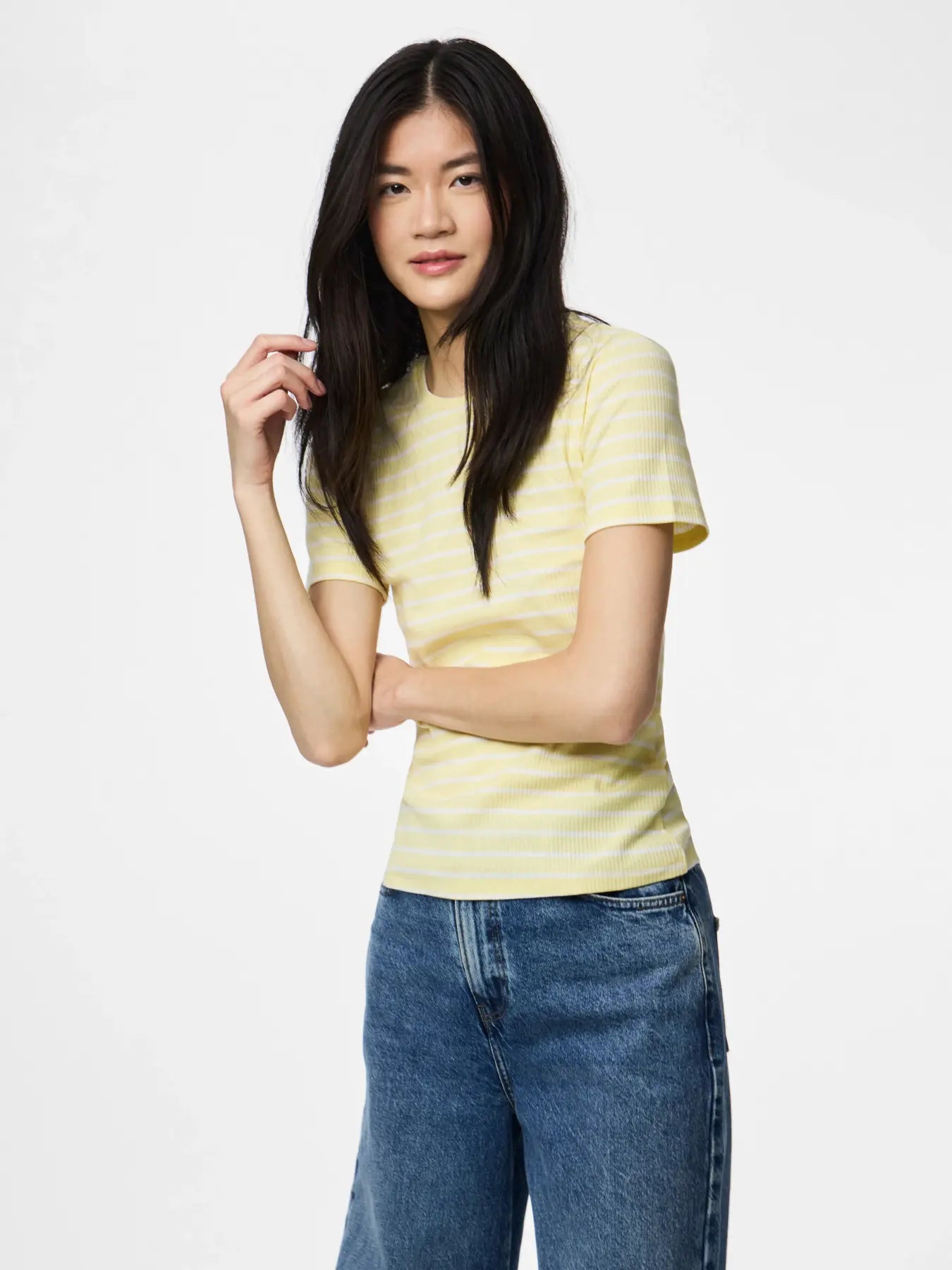 Ruka T-Shirt - Gul/Hvít