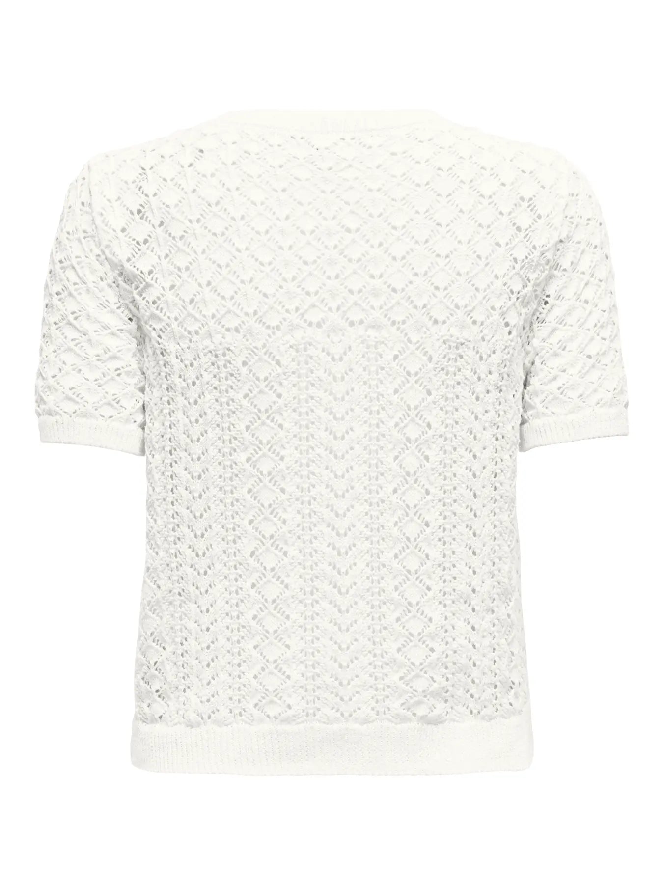 Saga knit tee - Cloud dancer