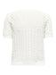 Saga knit tee - Cloud dancer