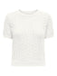 Saga knit tee - Cloud dancer