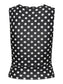Anna toppur - Black w/white