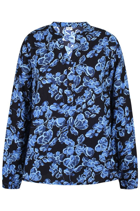 Relly Blusa - Blue Flower