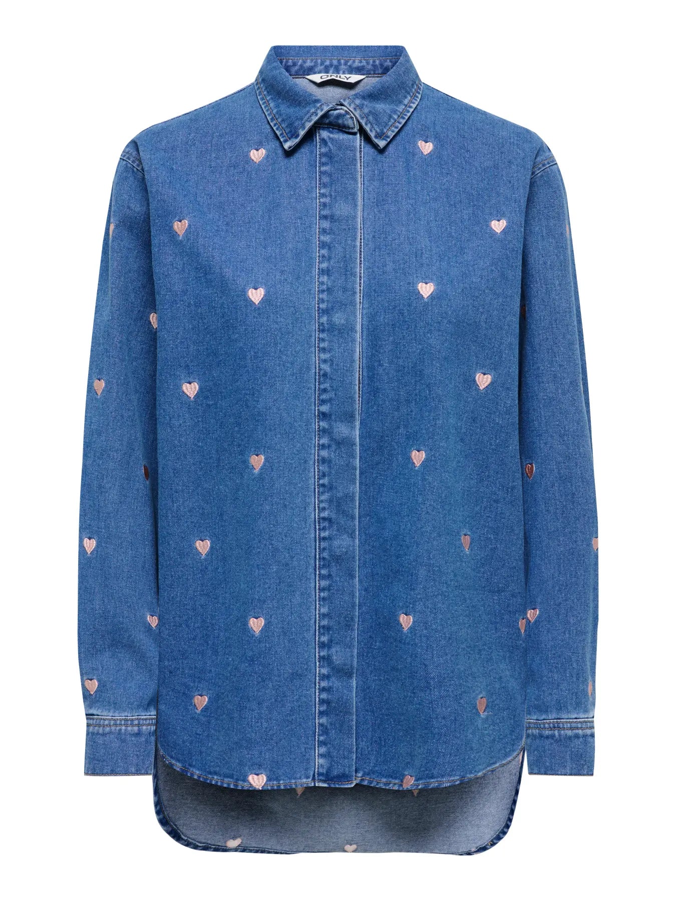 Vera skjúrta - Medium blue denim