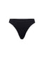 Vicky rib seamless thong - Black