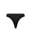 Vicky rib seamless thong - Black
