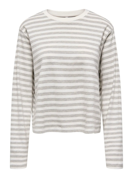 Carlina blus - Cloud dancer/Light grey