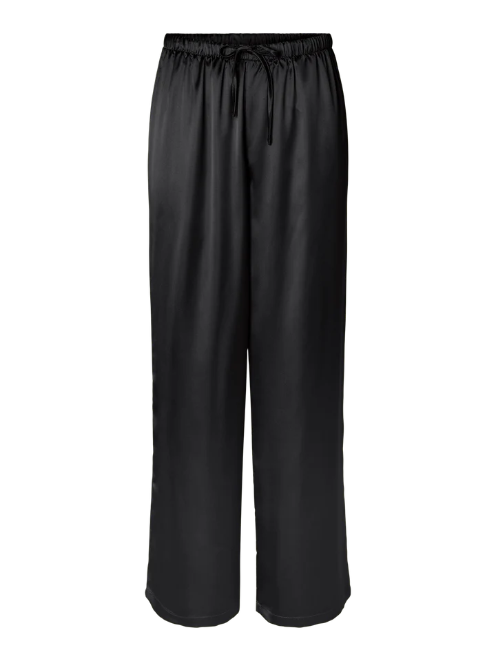 Evy Satin Buksur - Svart